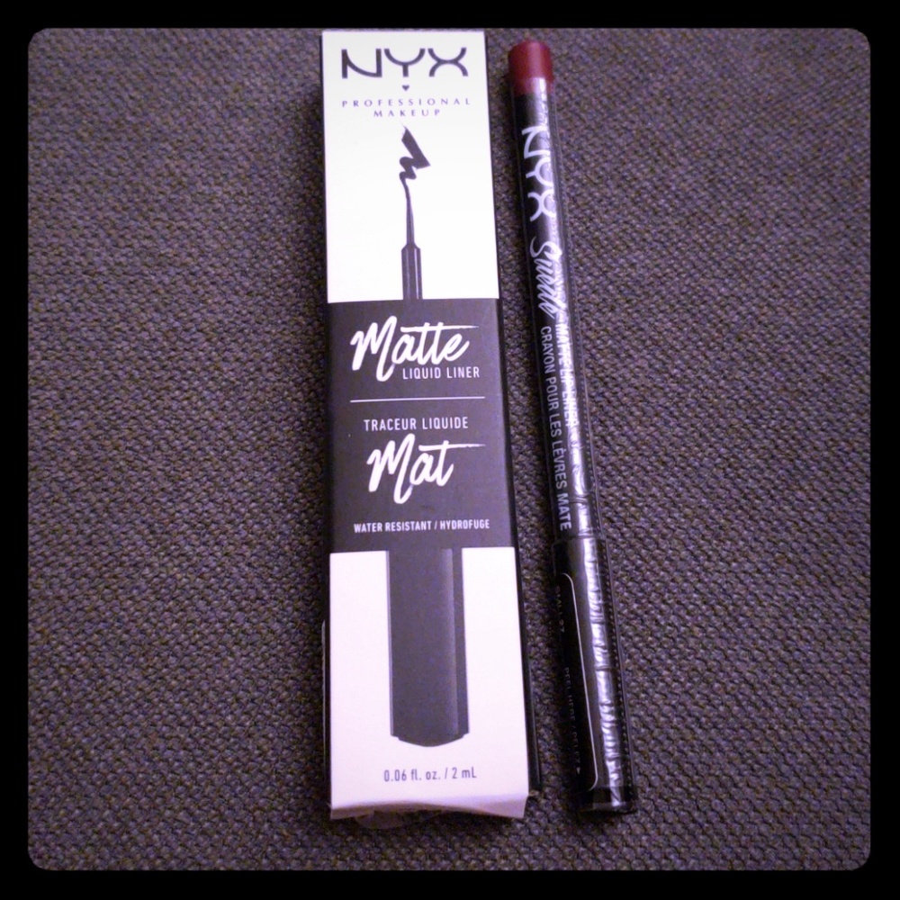 NWT NYX 2 piece bundle Matte Liquid Liner/Lipliner